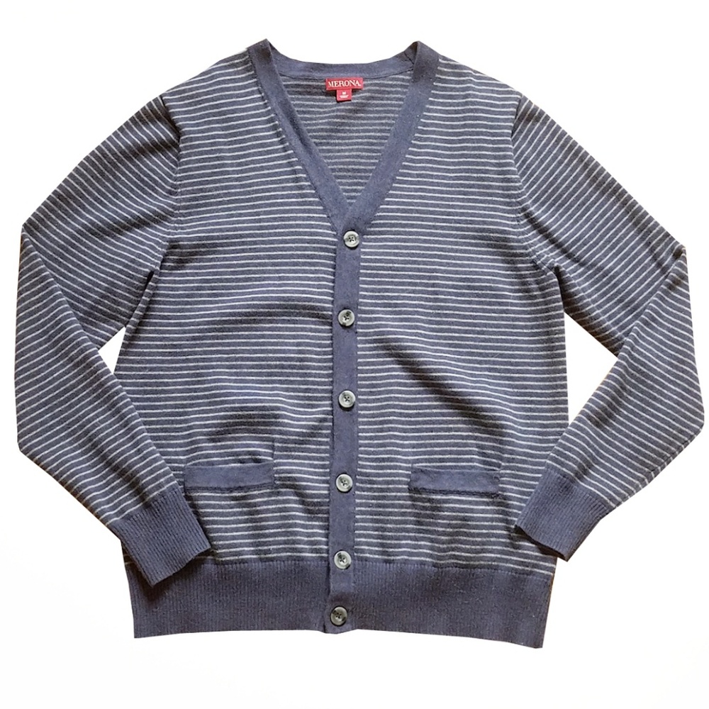 Merona Striped V-neck Cardigan